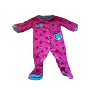 3/$20 0-3 month pink lady bug button up sleeper